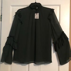 Zara basic green top